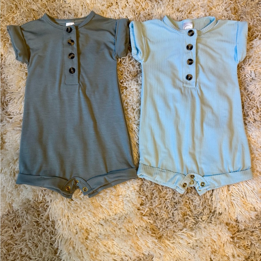 Lou Lou & Company rompers 3-6 month